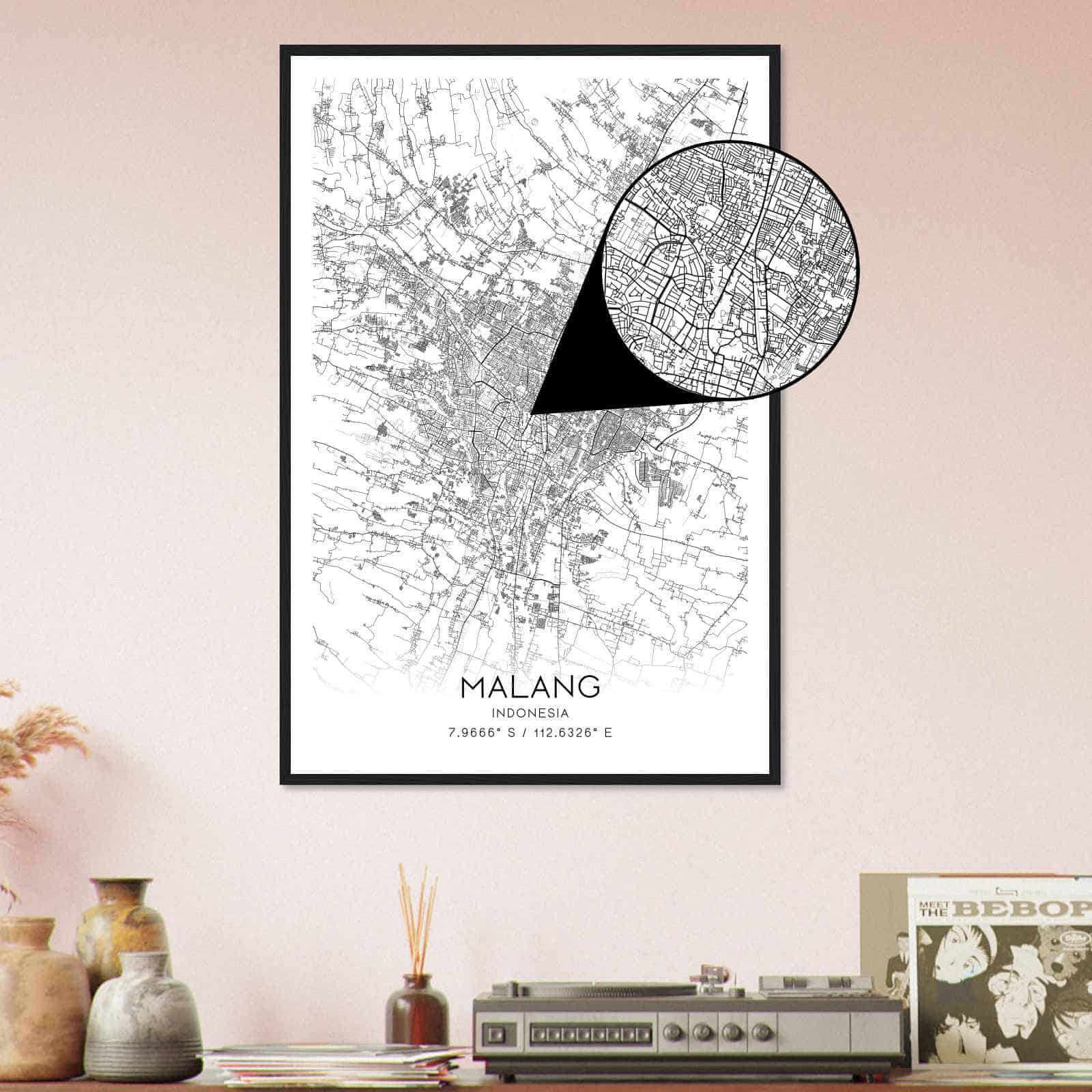 Deerfield Kansas Map Poster, Modern Home Decor Wall Art Print (Copy)