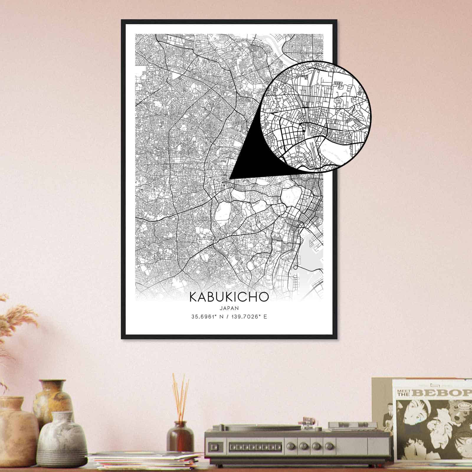 Deerfield Kansas Map Poster, Modern Home Decor Wall Art Print (Copy)