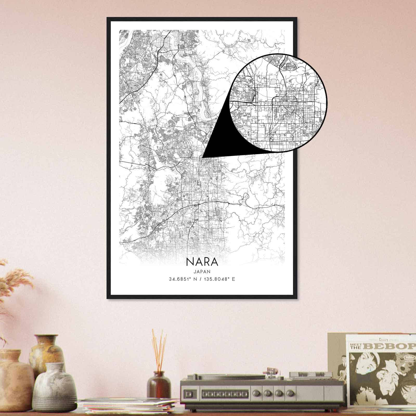 Deerfield Kansas Map Poster, Modern Home Decor Wall Art Print (Copy)