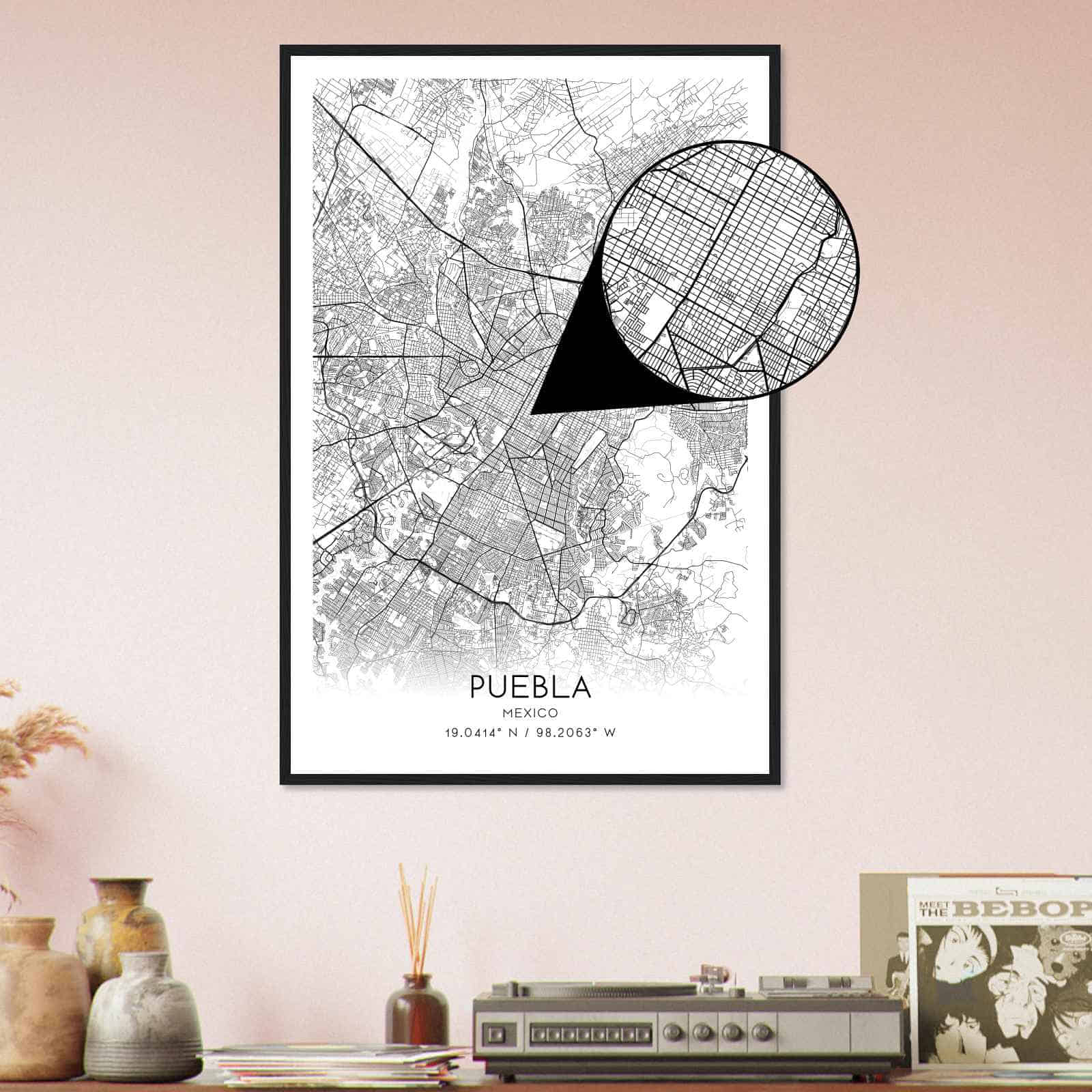 Deerfield Kansas Map Poster, Modern Home Decor Wall Art Print (Copy)