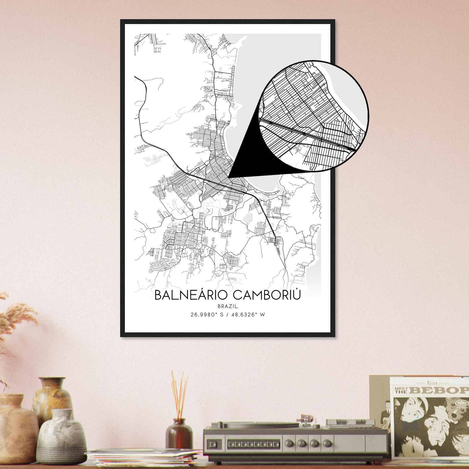 Deerfield Kansas Map Poster, Modern Home Decor Wall Art Print (Copy)