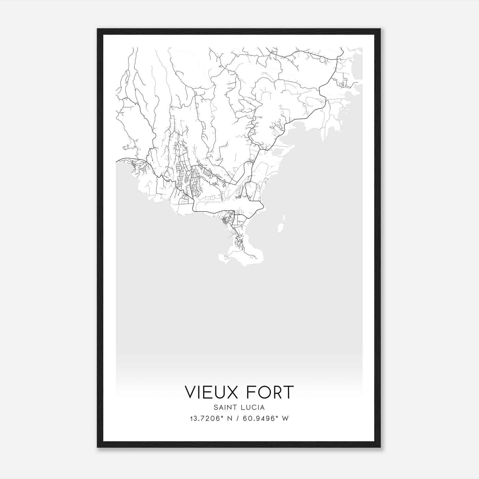 Vieux Fort Custom Maps & Posters