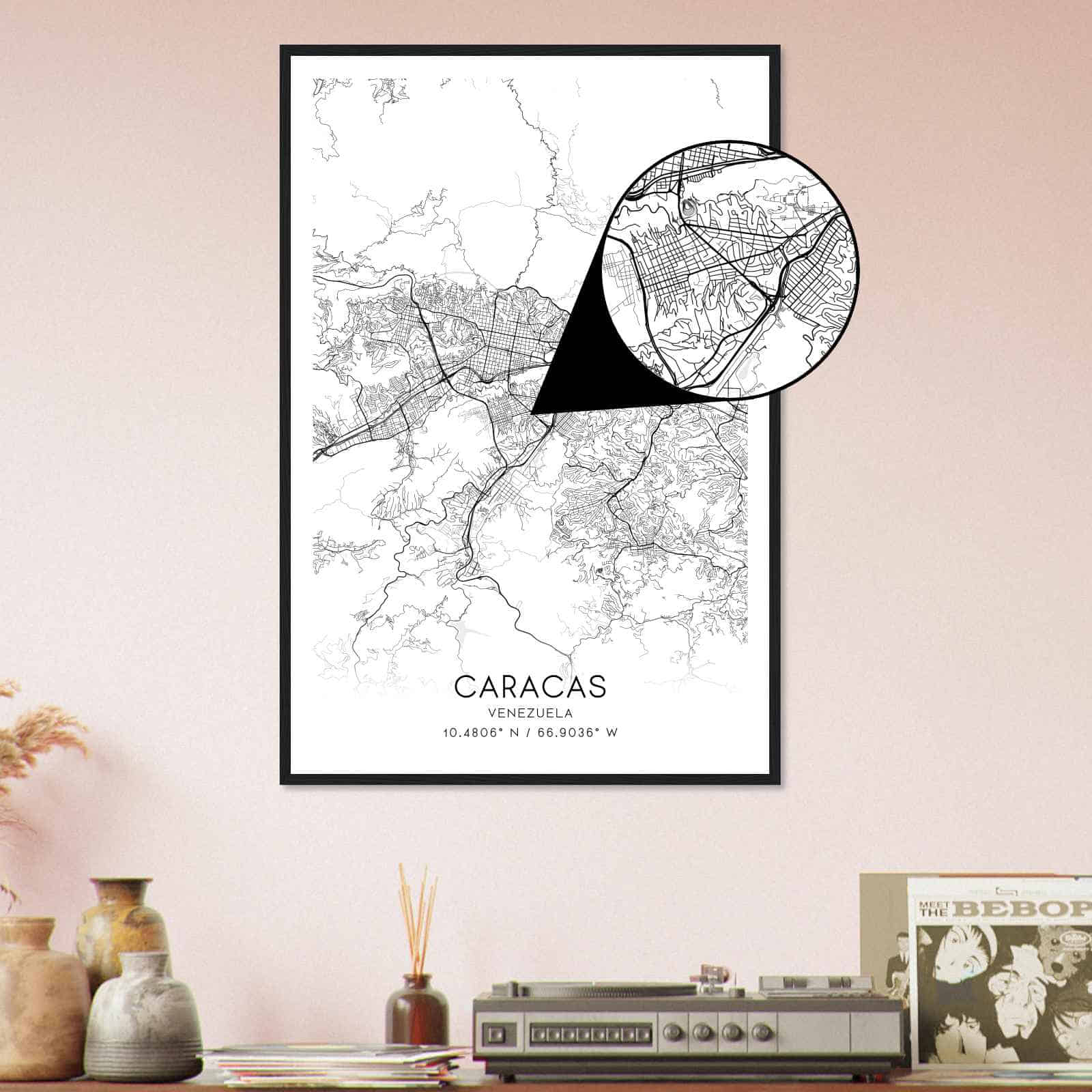 Deerfield Kansas Map Poster, Modern Home Decor Wall Art Print (Copy)