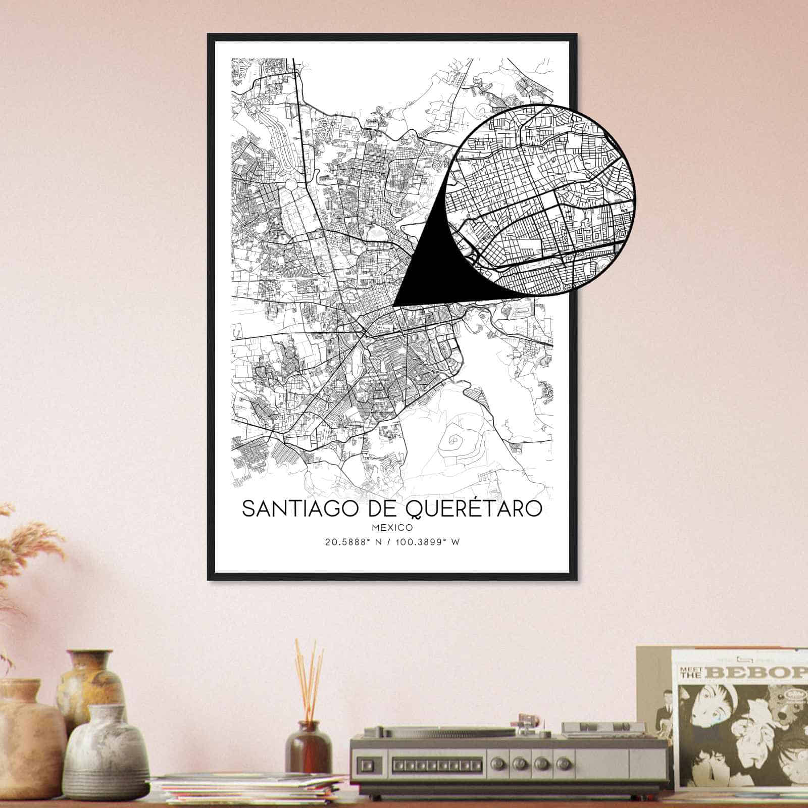 Deerfield Kansas Map Poster, Modern Home Decor Wall Art Print (Copy)