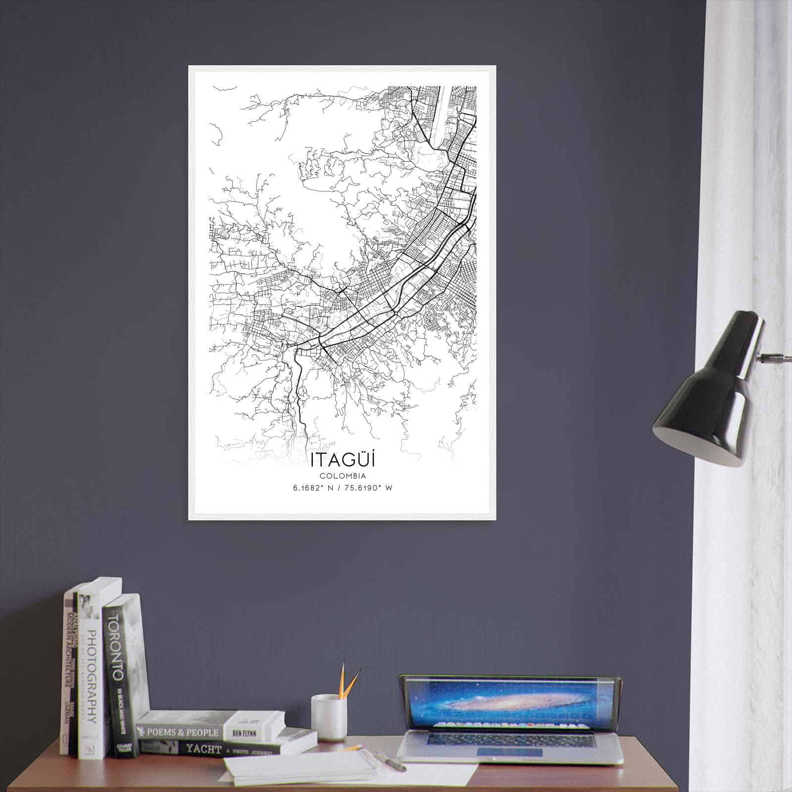 Deerfield Kansas Map Poster, Modern Home Decor Wall Art Print (Copy)