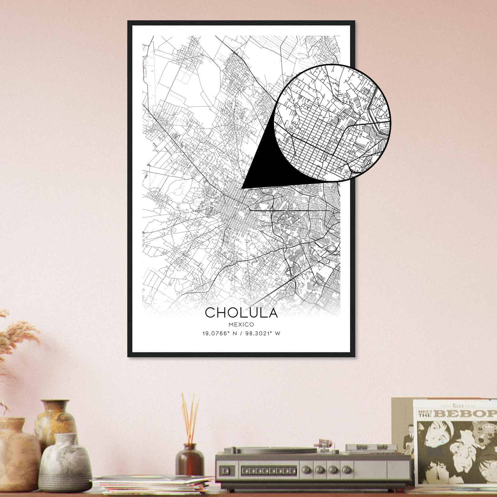 Deerfield Kansas Map Poster, Modern Home Decor Wall Art Print (Copy)