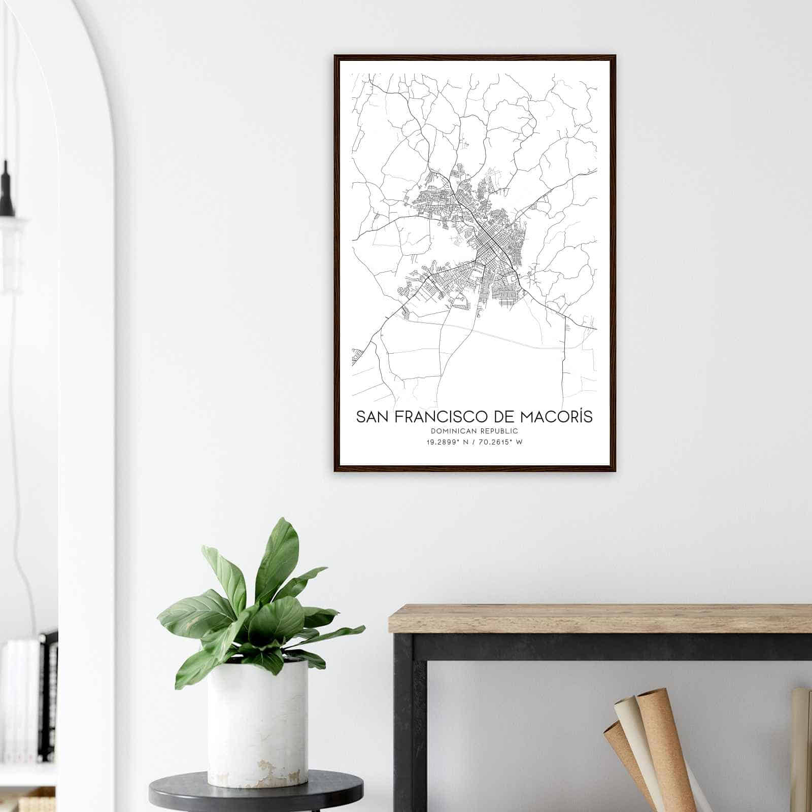 Deerfield Kansas Map Poster, Modern Home Decor Wall Art Print (Copy)