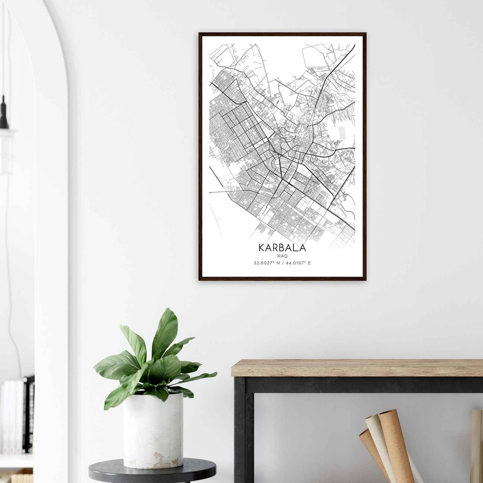 Deerfield Kansas Map Poster, Modern Home Decor Wall Art Print (Copy)