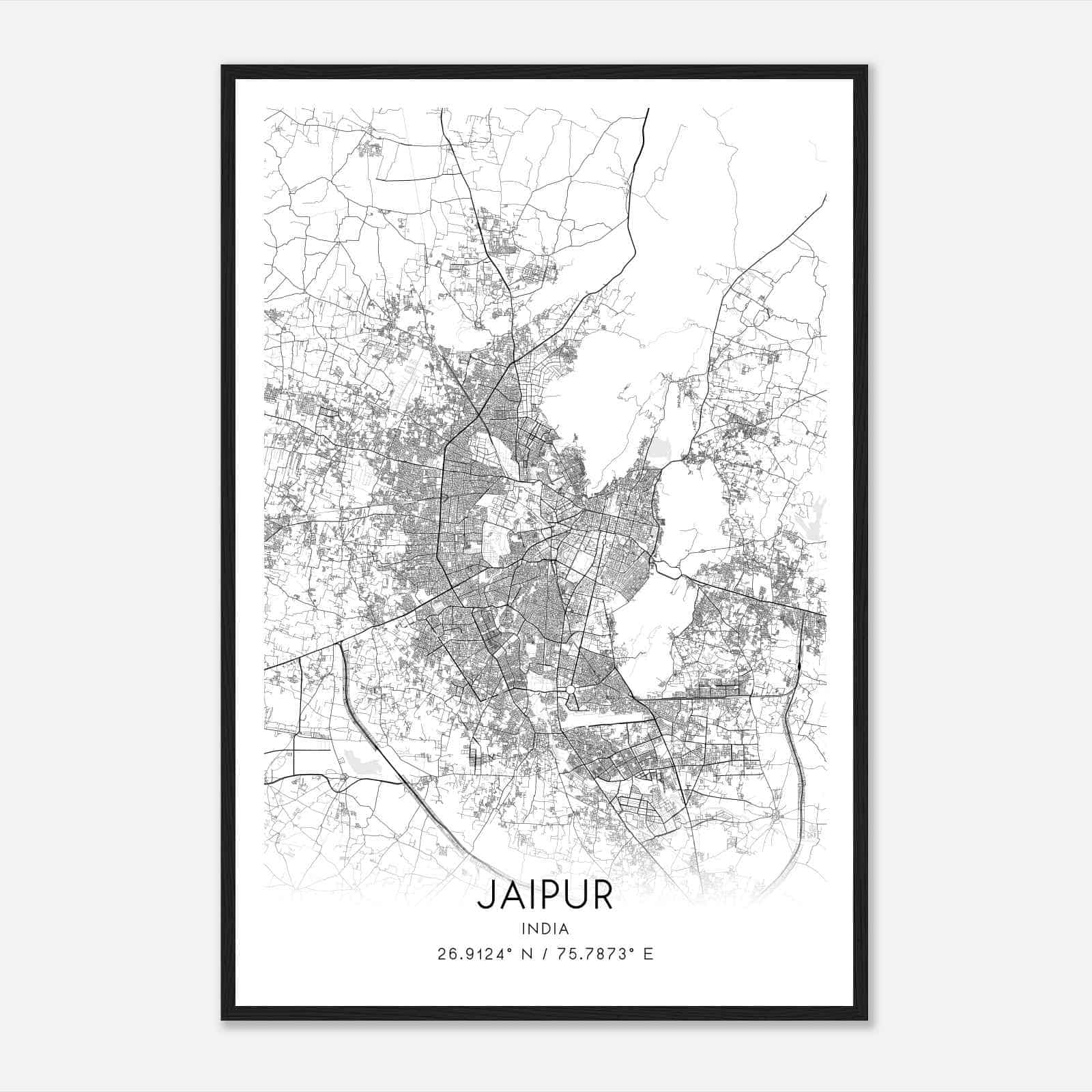 Jaipur Custom Maps & Posters