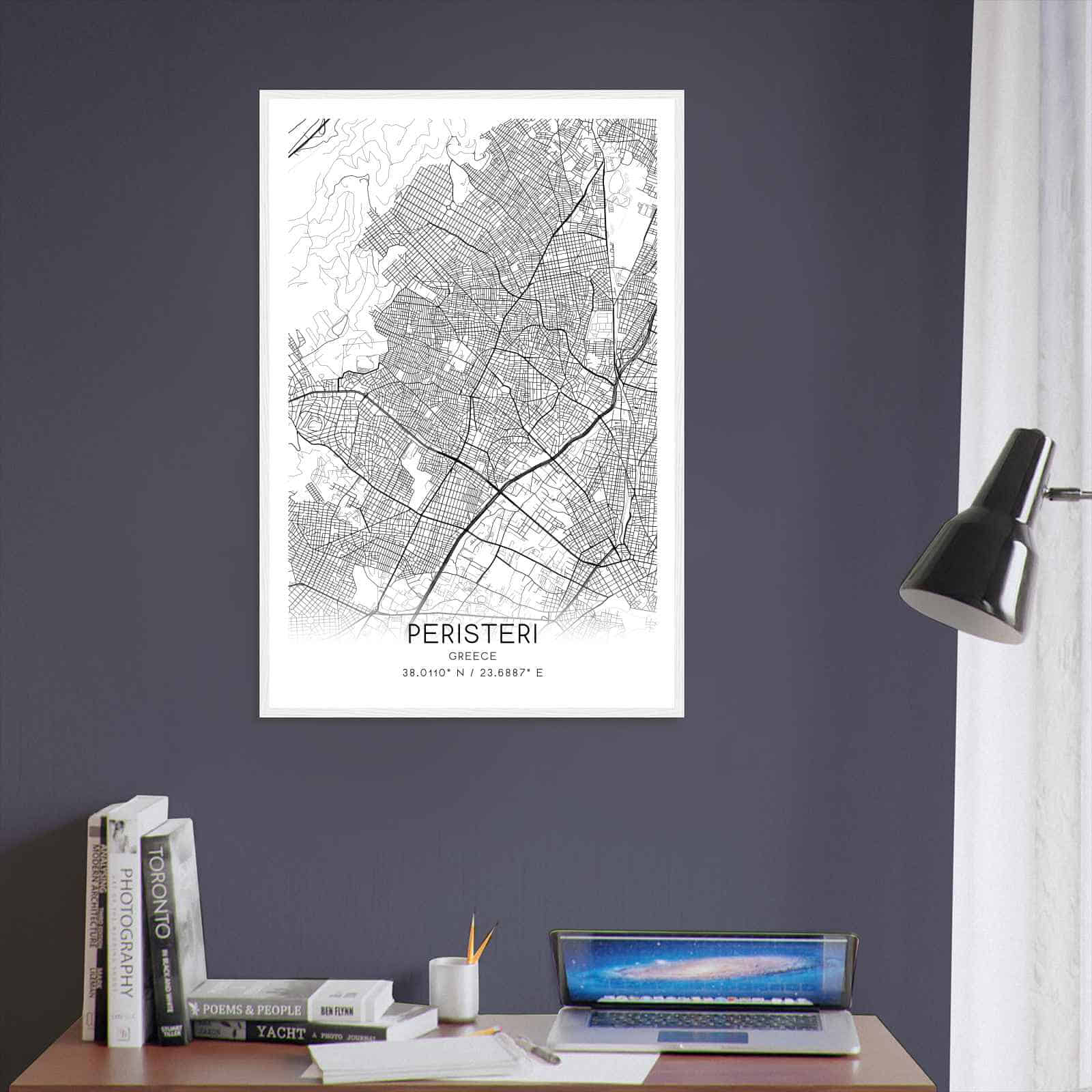 Deerfield Kansas Map Poster, Modern Home Decor Wall Art Print (Copy)