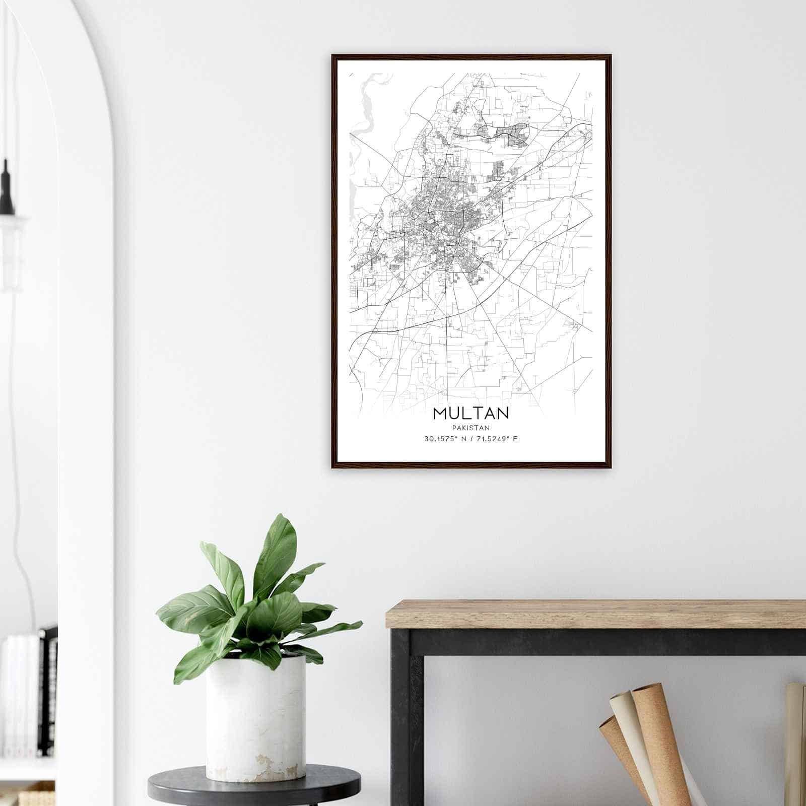 Deerfield Kansas Map Poster, Modern Home Decor Wall Art Print (Copy)