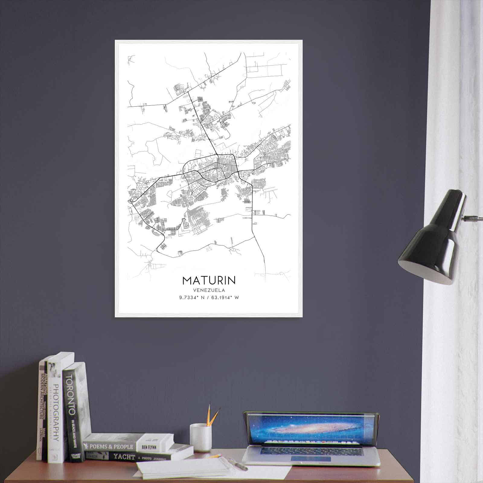 Deerfield Kansas Map Poster, Modern Home Decor Wall Art Print (Copy)