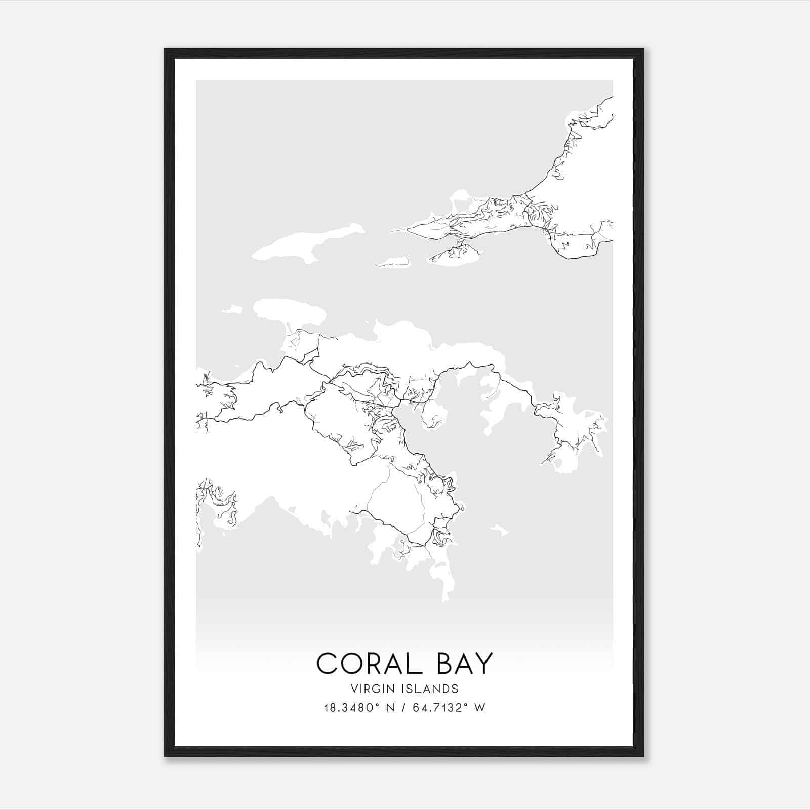 Coral Bay Custom Maps & Posters