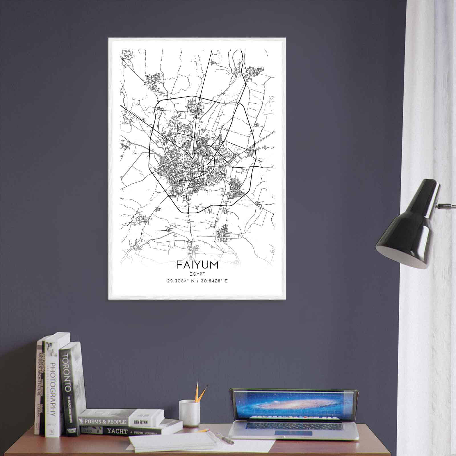 Deerfield Kansas Map Poster, Modern Home Decor Wall Art Print (Copy)