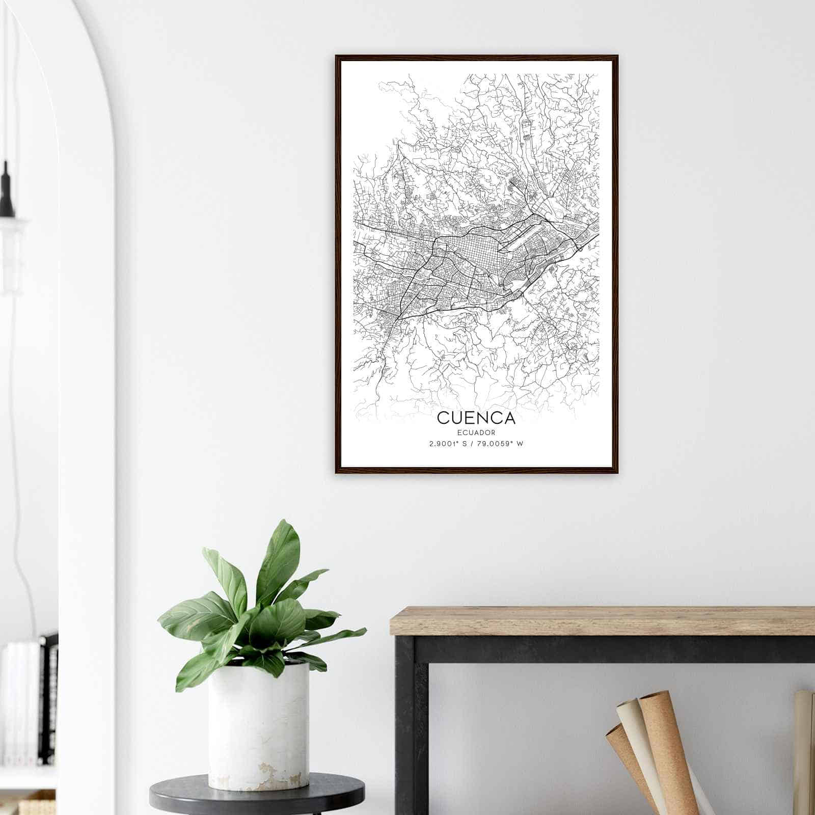 Deerfield Kansas Map Poster, Modern Home Decor Wall Art Print (Copy)