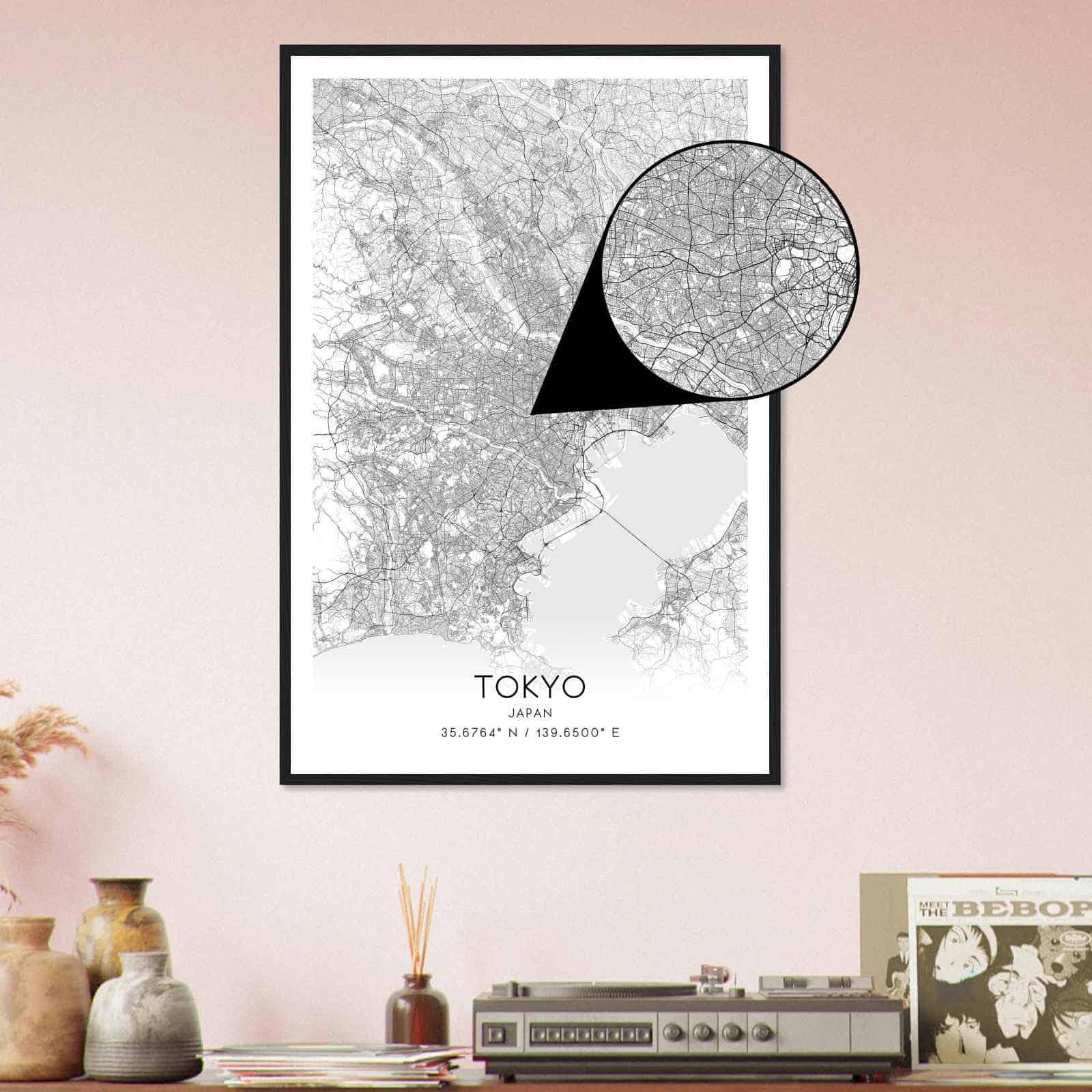 Deerfield Kansas Map Poster, Modern Home Decor Wall Art Print (Copy)