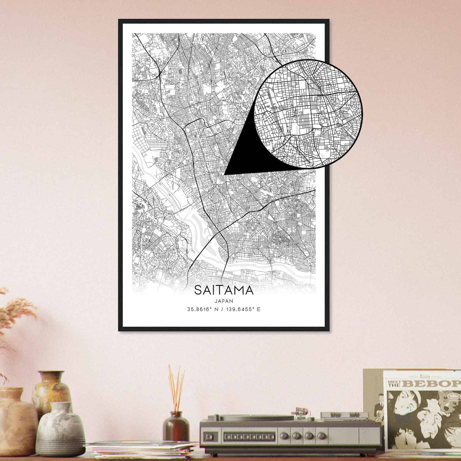 Deerfield Kansas Map Poster, Modern Home Decor Wall Art Print (Copy)