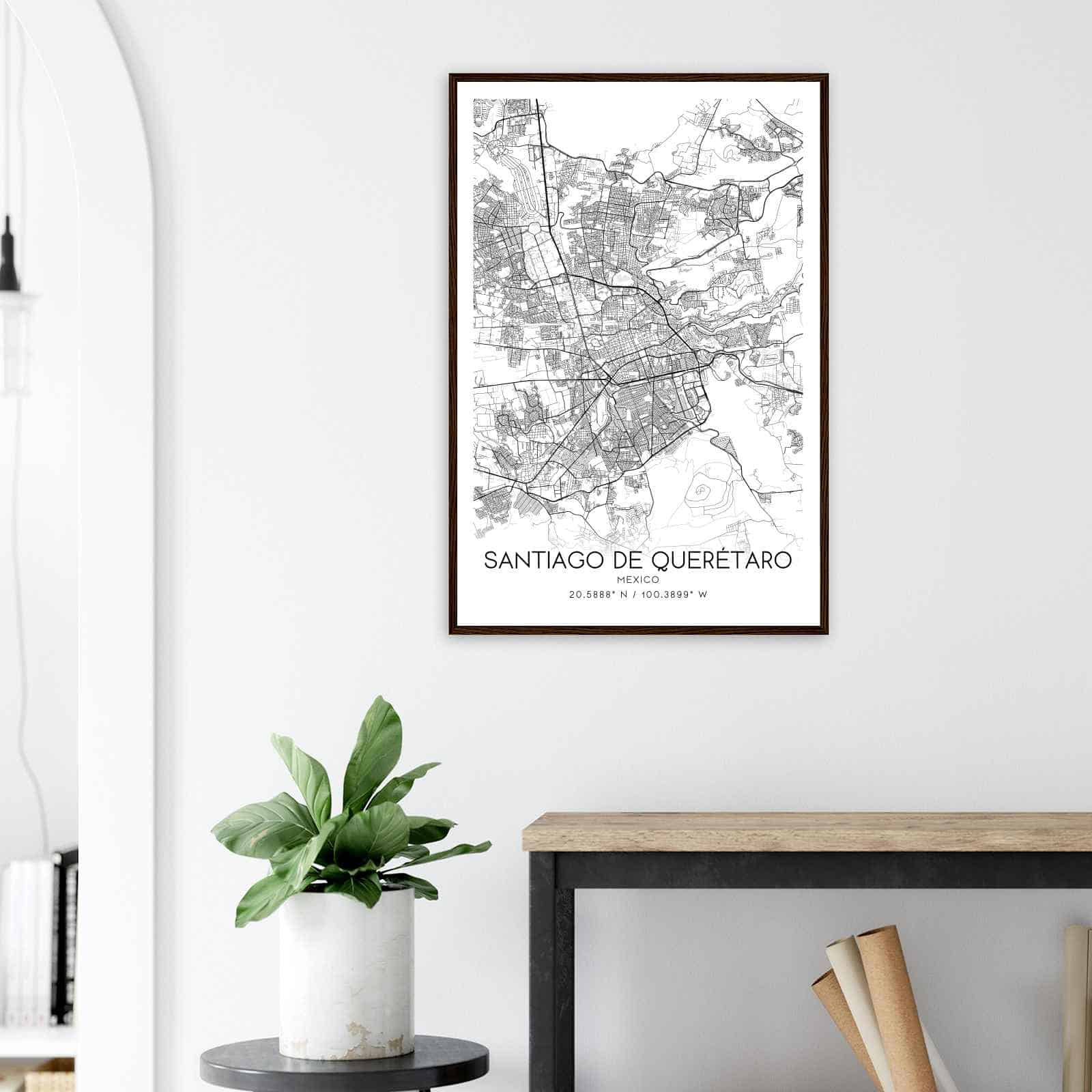 Deerfield Kansas Map Poster, Modern Home Decor Wall Art Print (Copy)