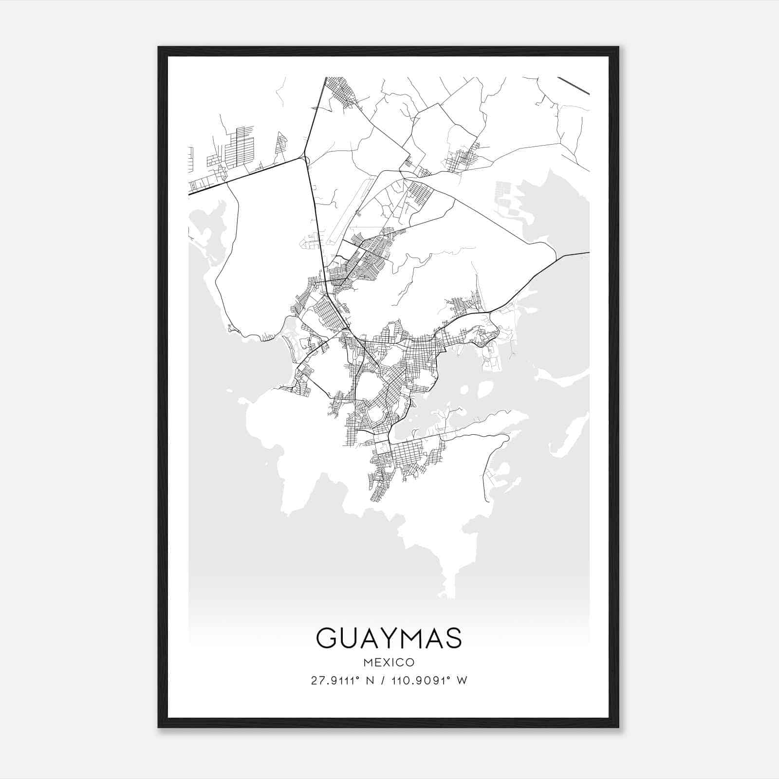 Custom Maps & Posters of Guaymas