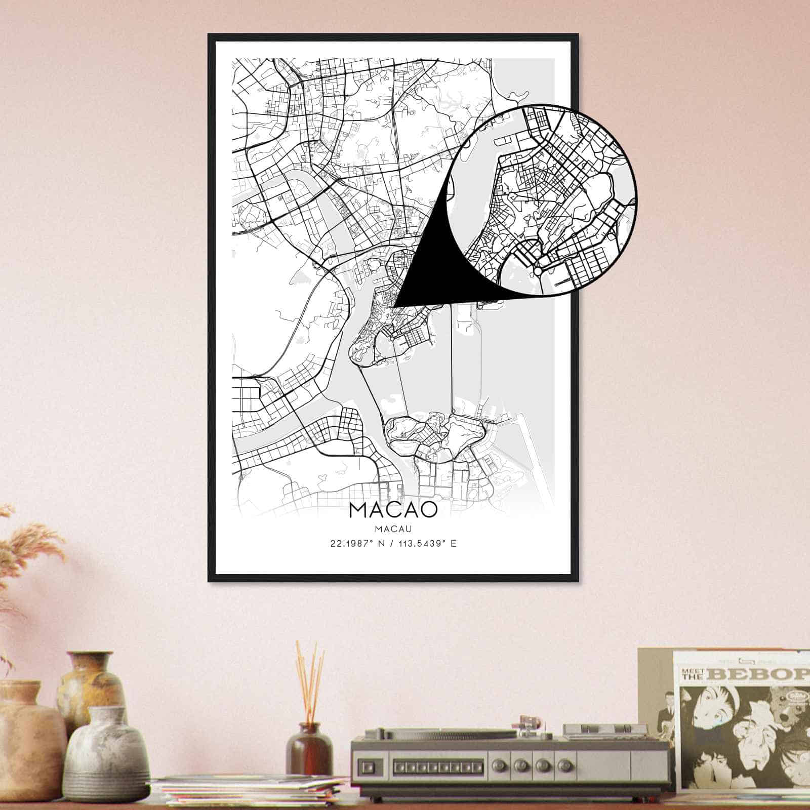 Deerfield Kansas Map Poster, Modern Home Decor Wall Art Print (Copy)