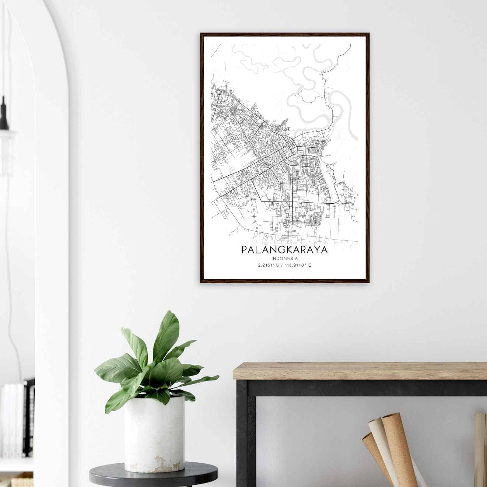 Deerfield Kansas Map Poster, Modern Home Decor Wall Art Print (Copy)