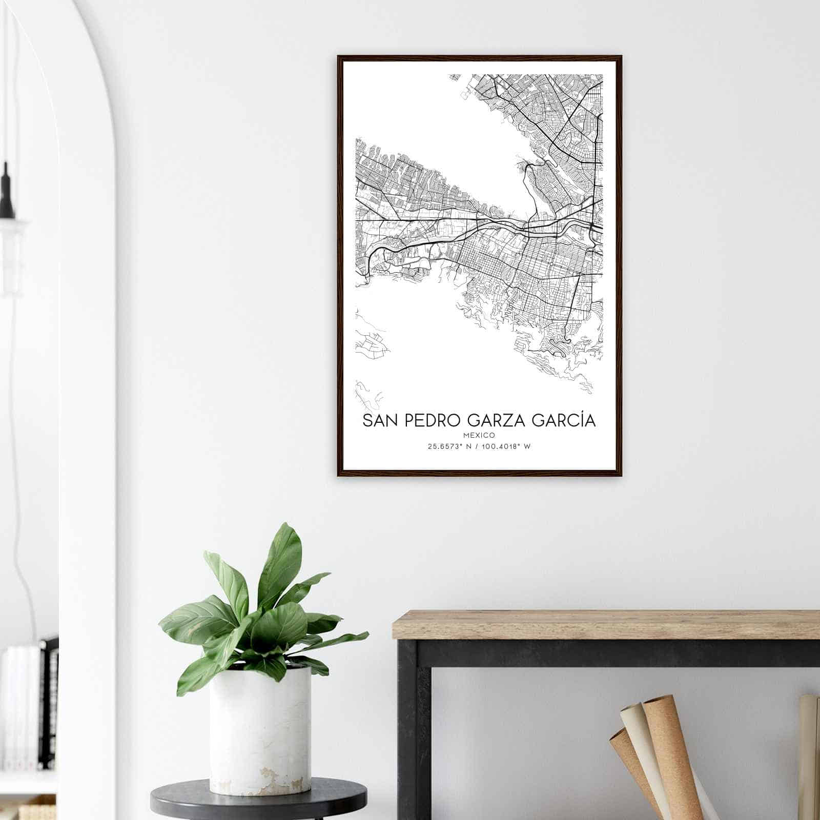 Deerfield Kansas Map Poster, Modern Home Decor Wall Art Print (Copy)