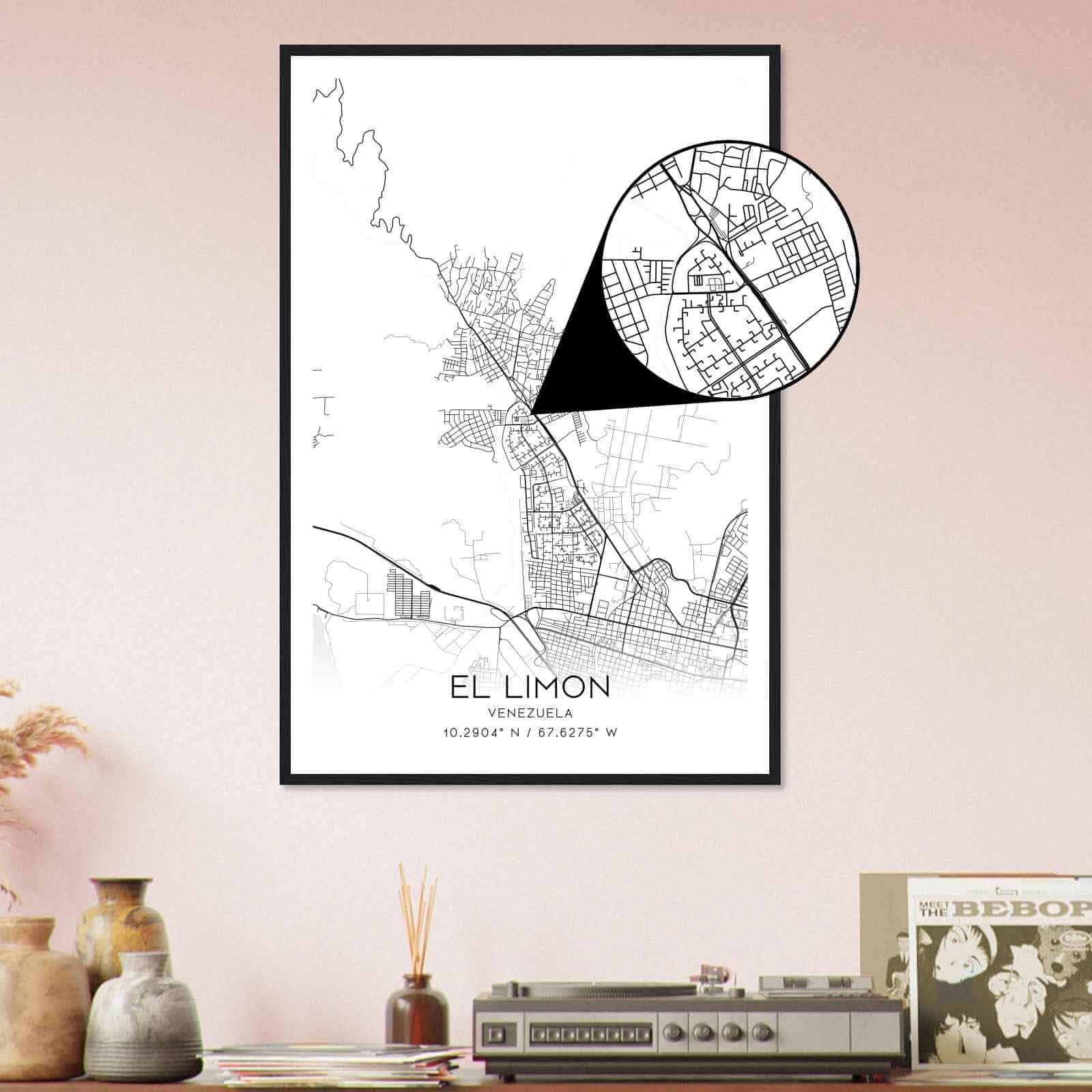 Deerfield Kansas Map Poster, Modern Home Decor Wall Art Print (Copy)