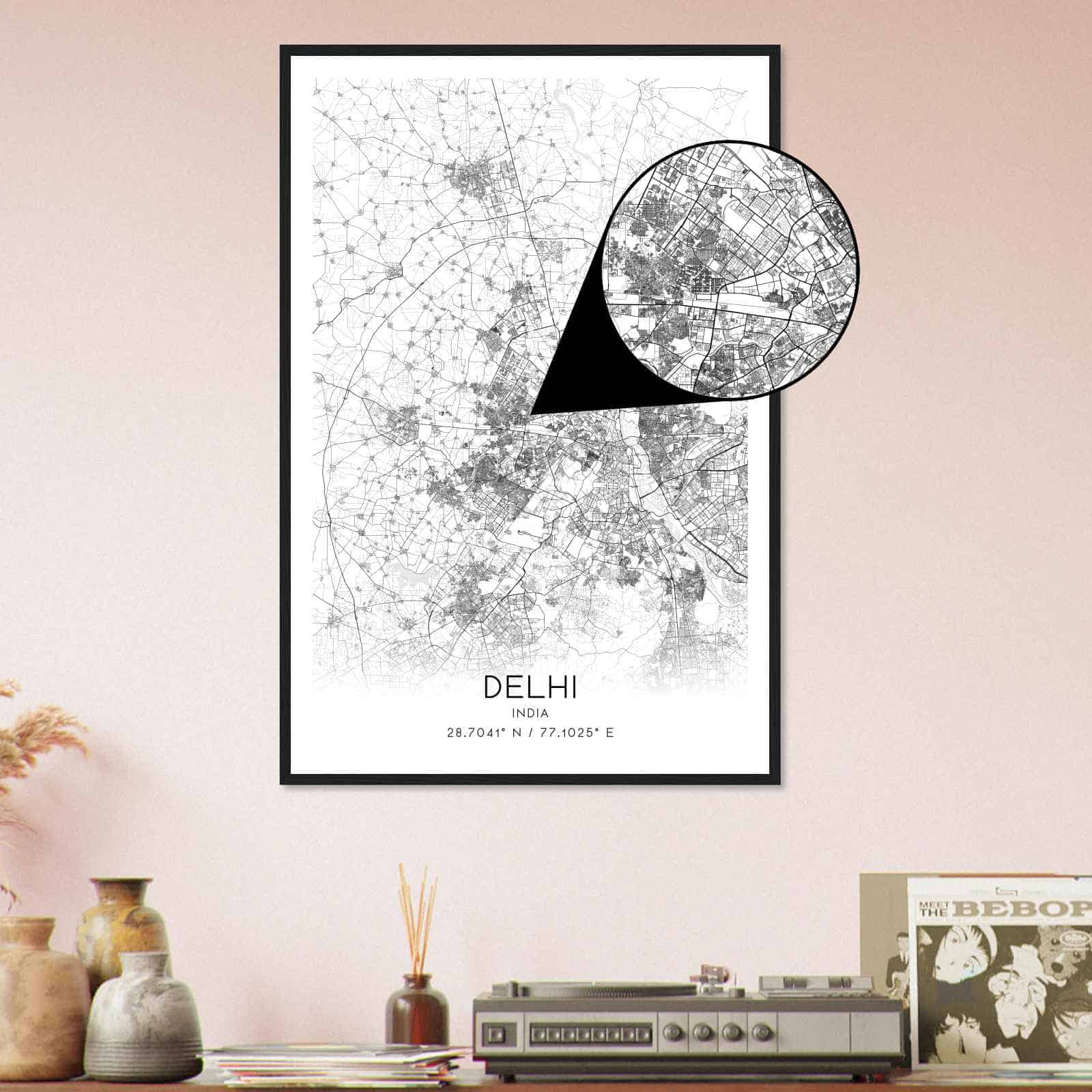 Deerfield Kansas Map Poster, Modern Home Decor Wall Art Print (Copy)