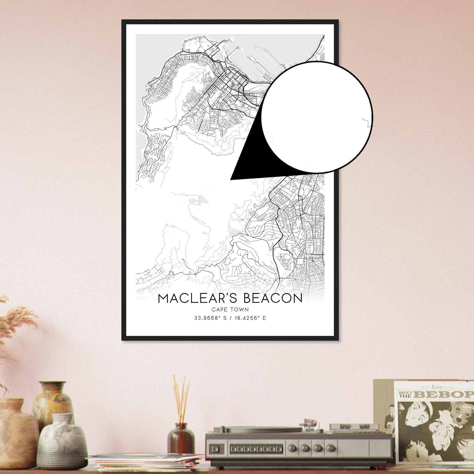 Deerfield Kansas Map Poster, Modern Home Decor Wall Art Print (Copy)