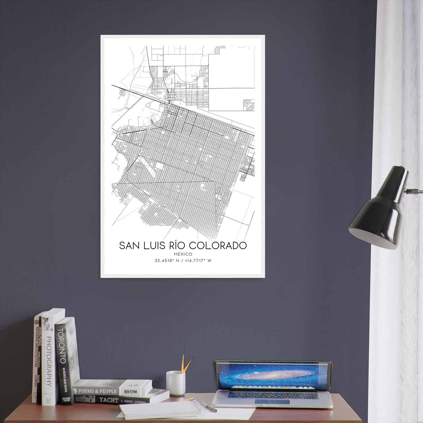 Deerfield Kansas Map Poster, Modern Home Decor Wall Art Print (Copy)