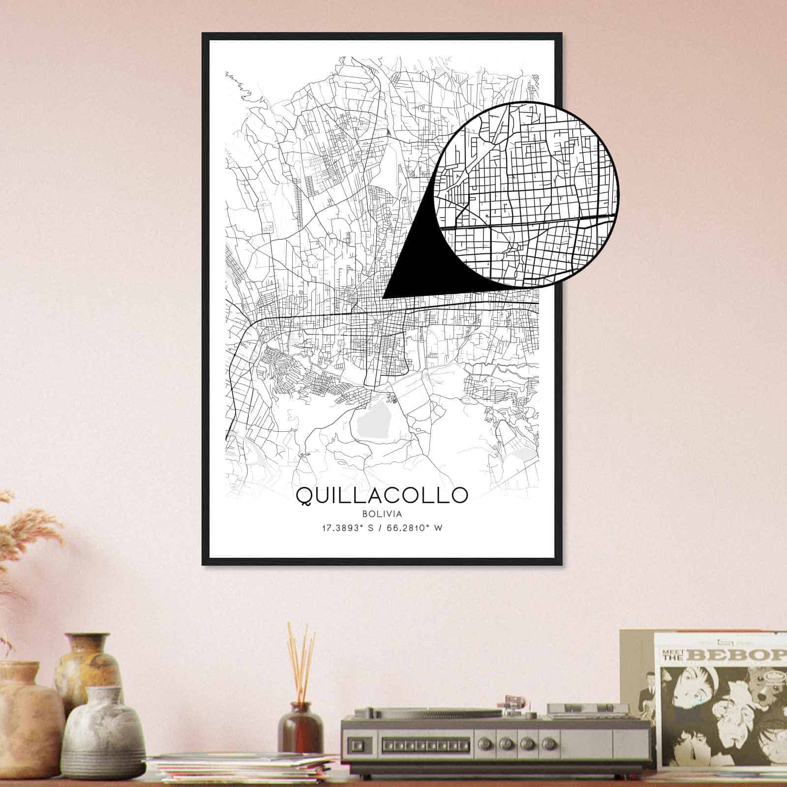 Deerfield Kansas Map Poster, Modern Home Decor Wall Art Print (Copy)