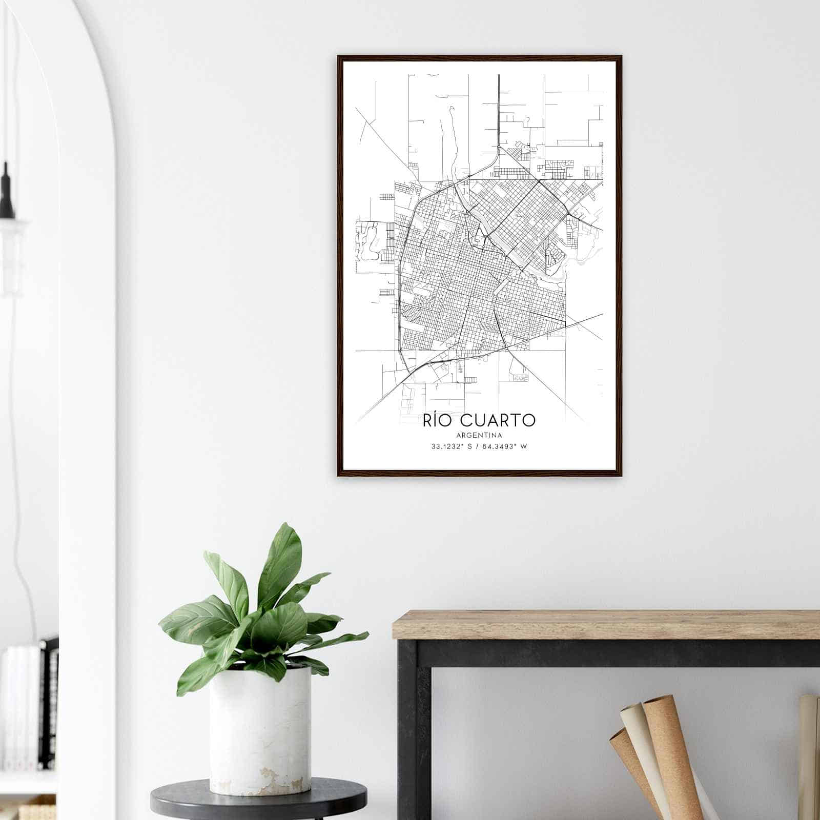 Deerfield Kansas Map Poster, Modern Home Decor Wall Art Print (Copy)