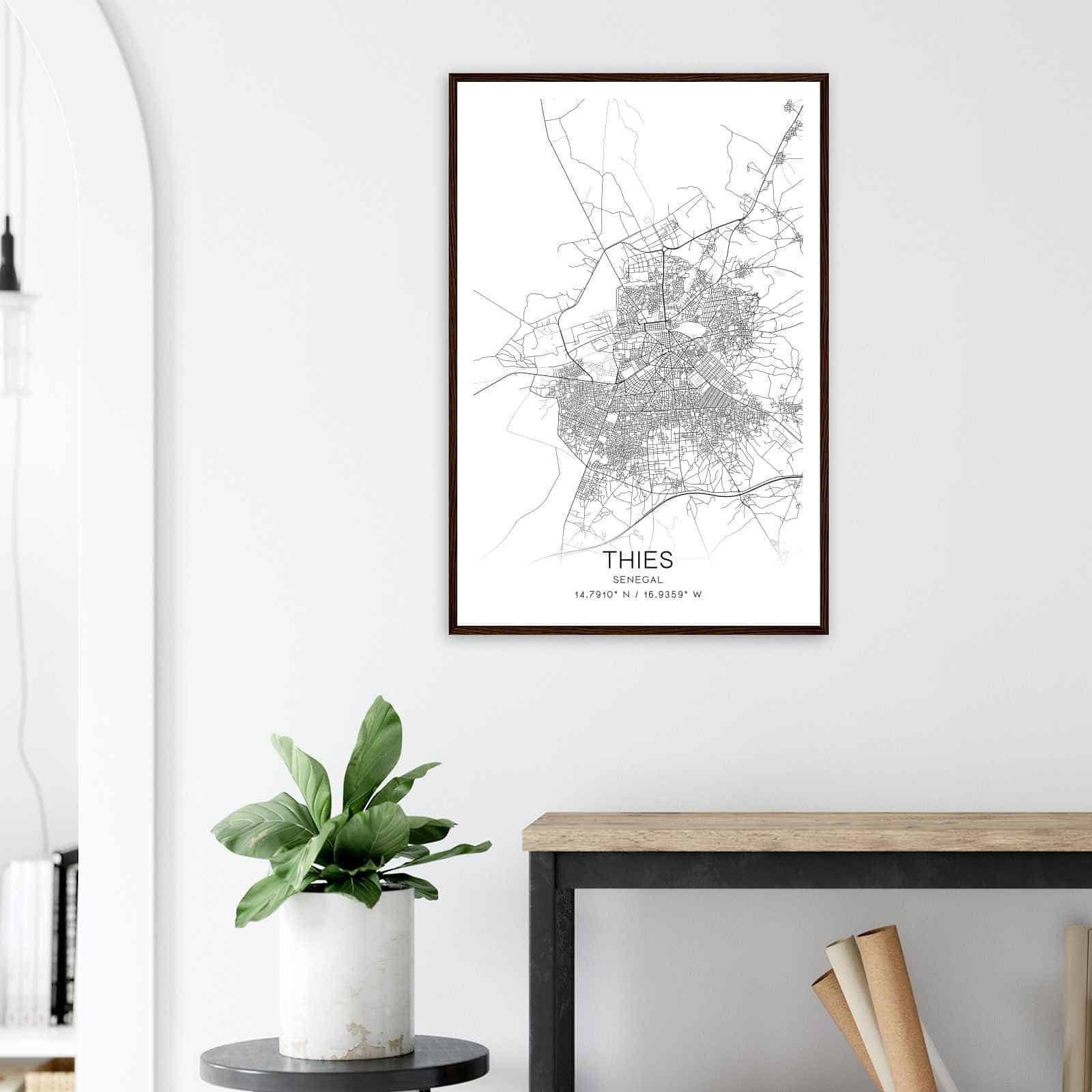 Deerfield Kansas Map Poster, Modern Home Decor Wall Art Print (Copy)