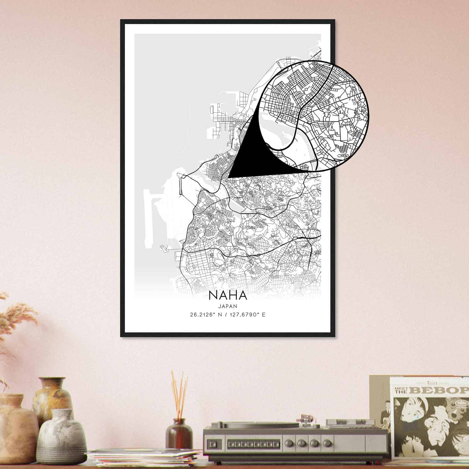 Deerfield Kansas Map Poster, Modern Home Decor Wall Art Print (Copy)