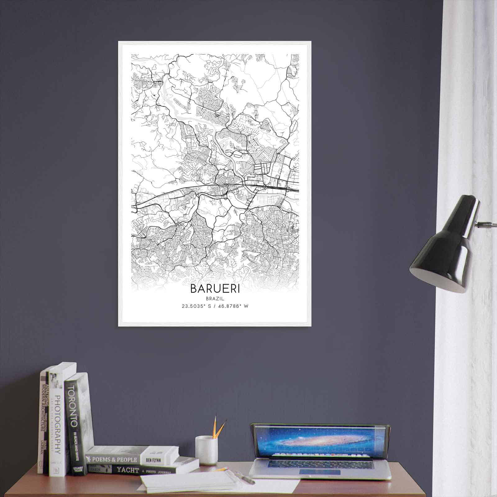 Deerfield Kansas Map Poster, Modern Home Decor Wall Art Print (Copy)