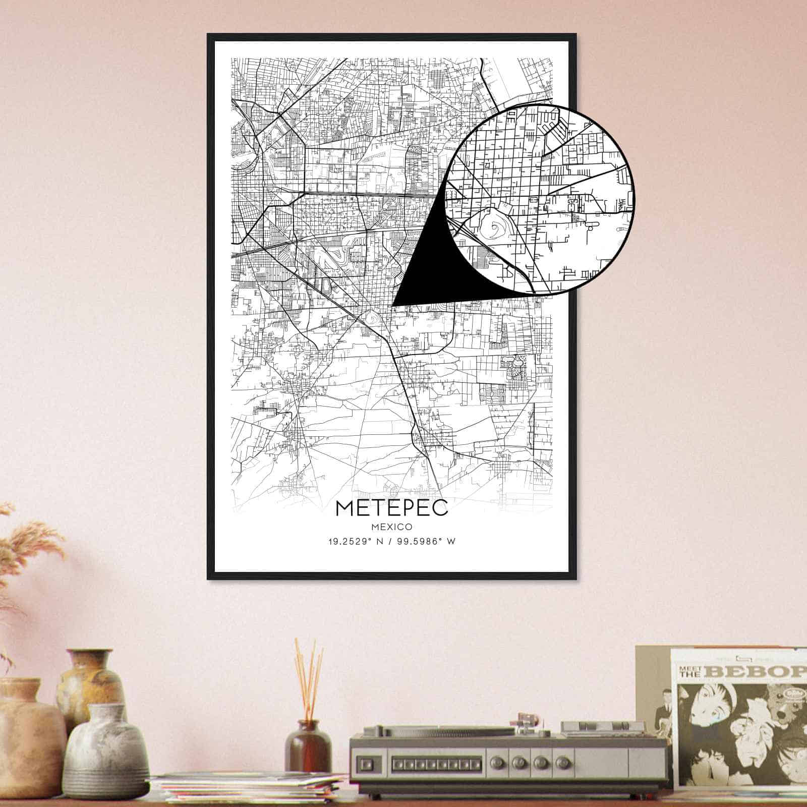 Deerfield Kansas Map Poster, Modern Home Decor Wall Art Print (Copy)