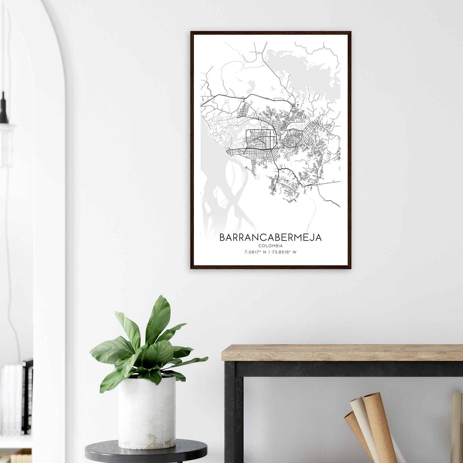 Deerfield Kansas Map Poster, Modern Home Decor Wall Art Print (Copy)