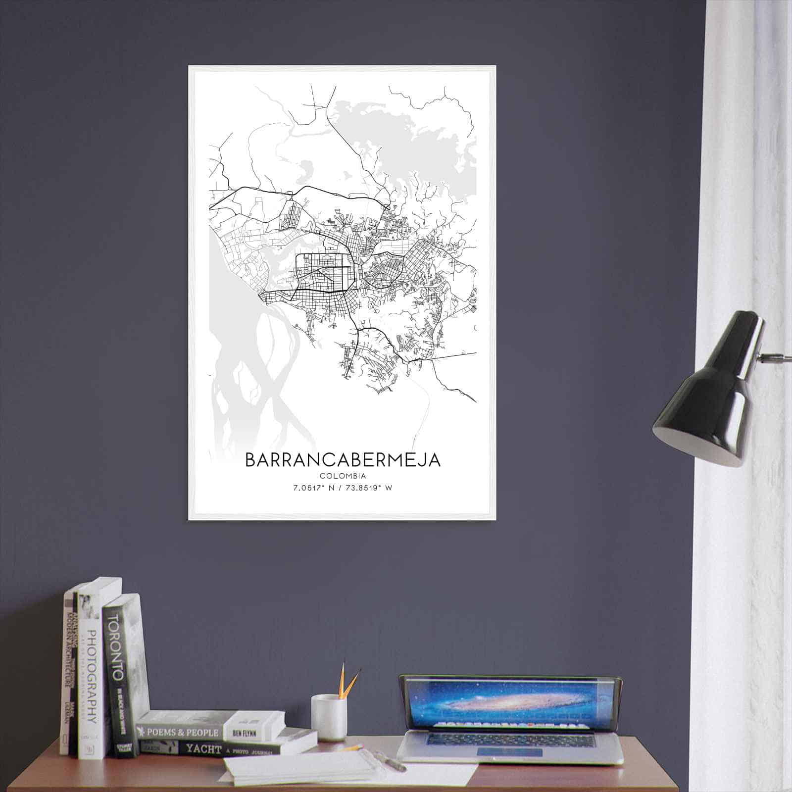 Deerfield Kansas Map Poster, Modern Home Decor Wall Art Print (Copy)