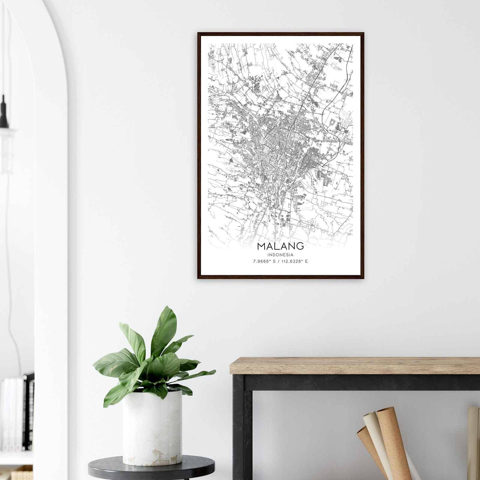 Deerfield Kansas Map Poster, Modern Home Decor Wall Art Print (Copy)