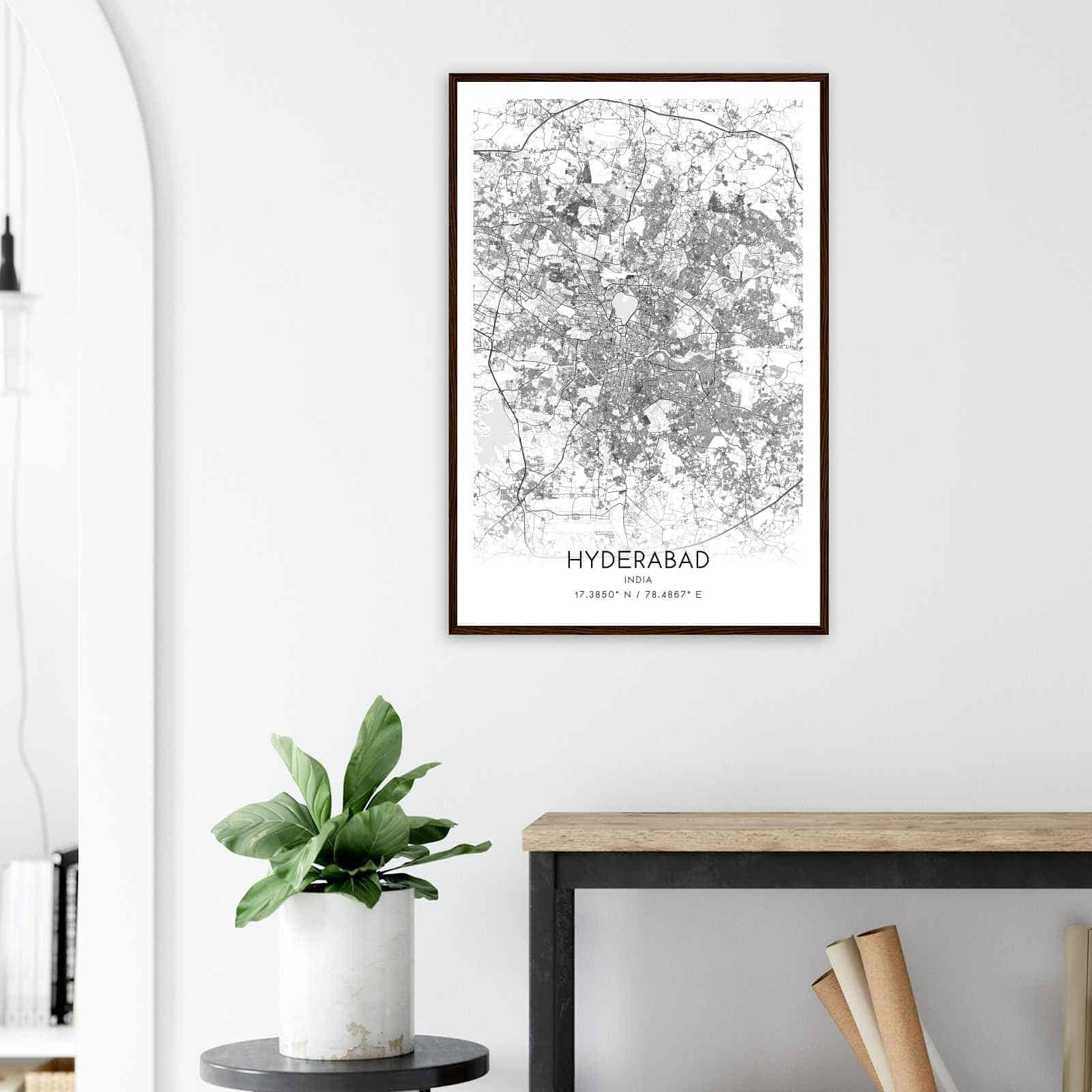 Deerfield Kansas Map Poster, Modern Home Decor Wall Art Print (Copy)