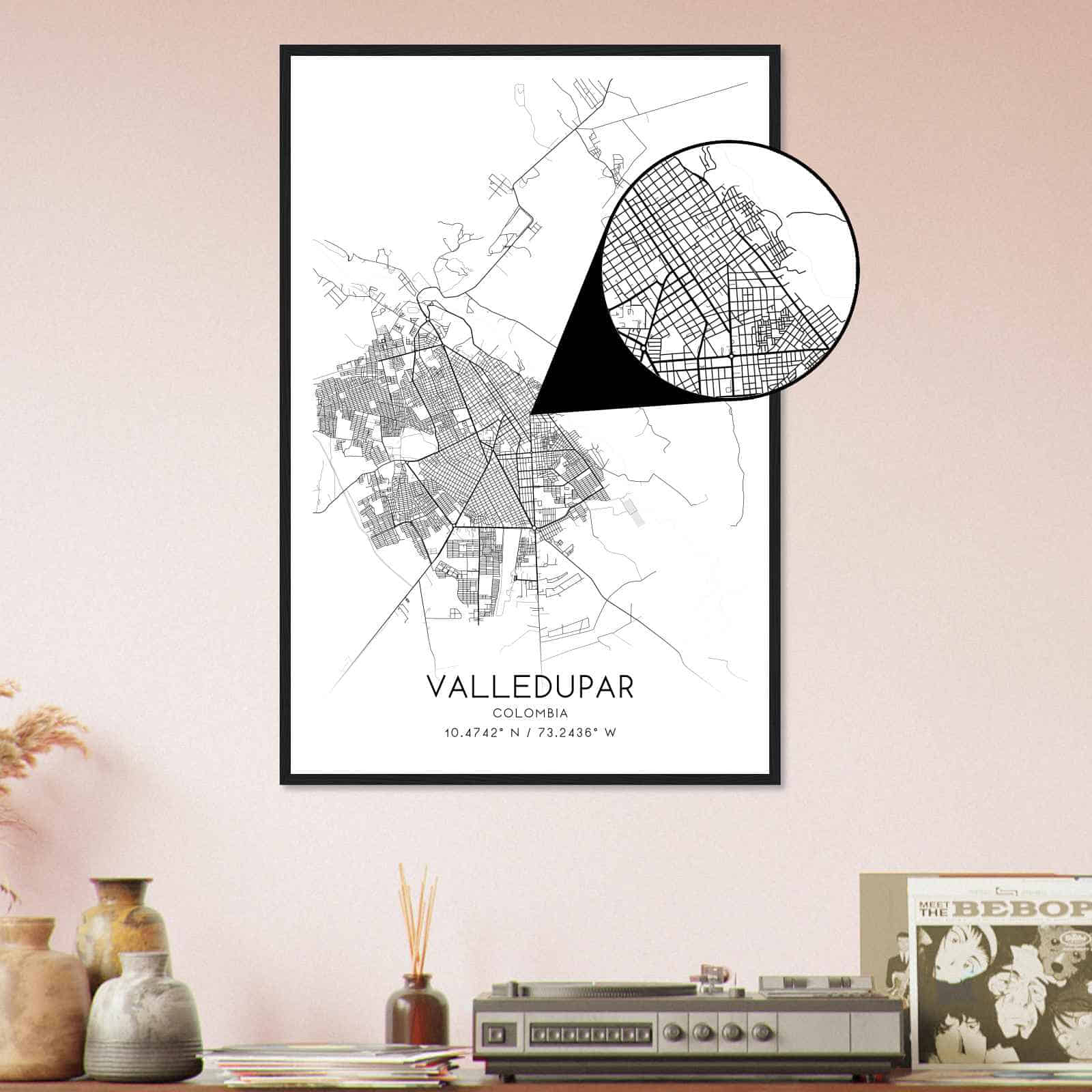 Deerfield Kansas Map Poster, Modern Home Decor Wall Art Print (Copy)