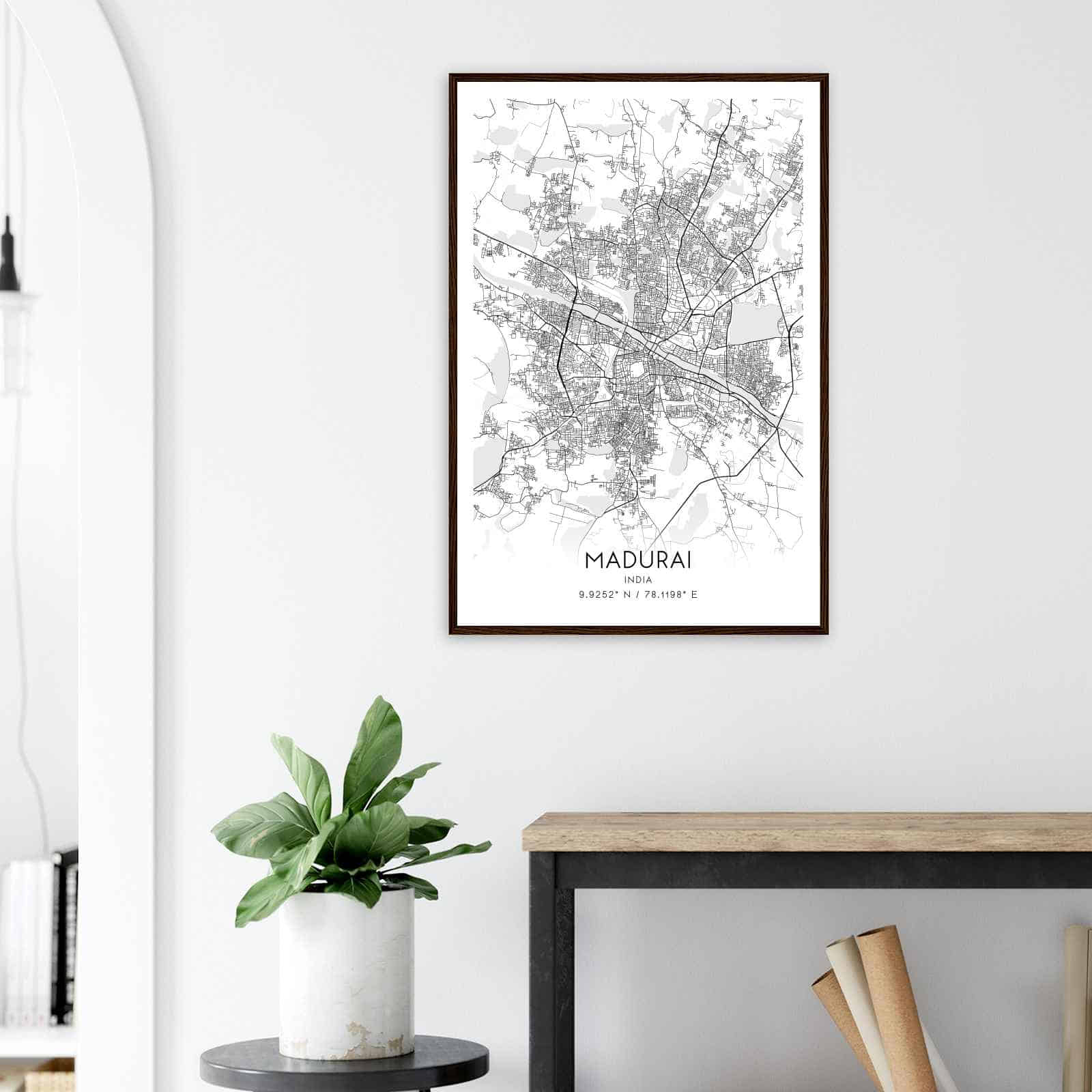 Deerfield Kansas Map Poster, Modern Home Decor Wall Art Print (Copy)
