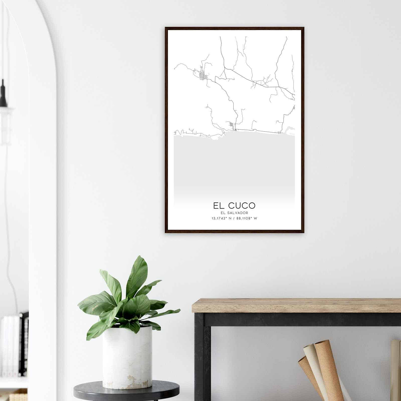 Deerfield Kansas Map Poster, Modern Home Decor Wall Art Print (Copy)