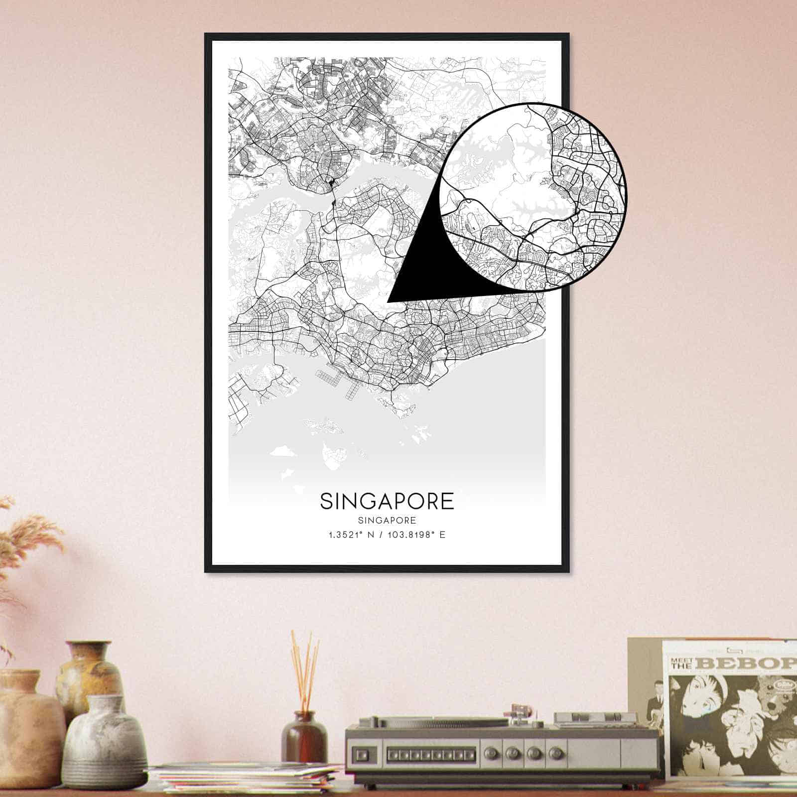 Deerfield Kansas Map Poster, Modern Home Decor Wall Art Print (Copy)