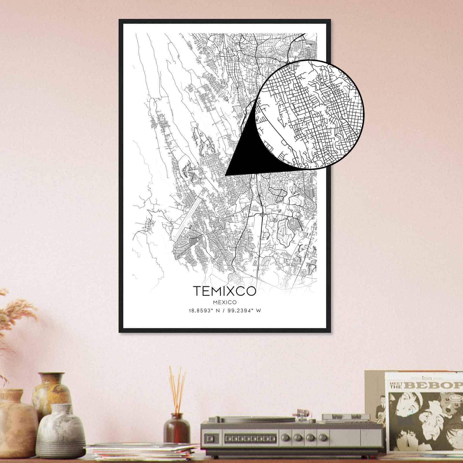 Deerfield Kansas Map Poster, Modern Home Decor Wall Art Print (Copy)