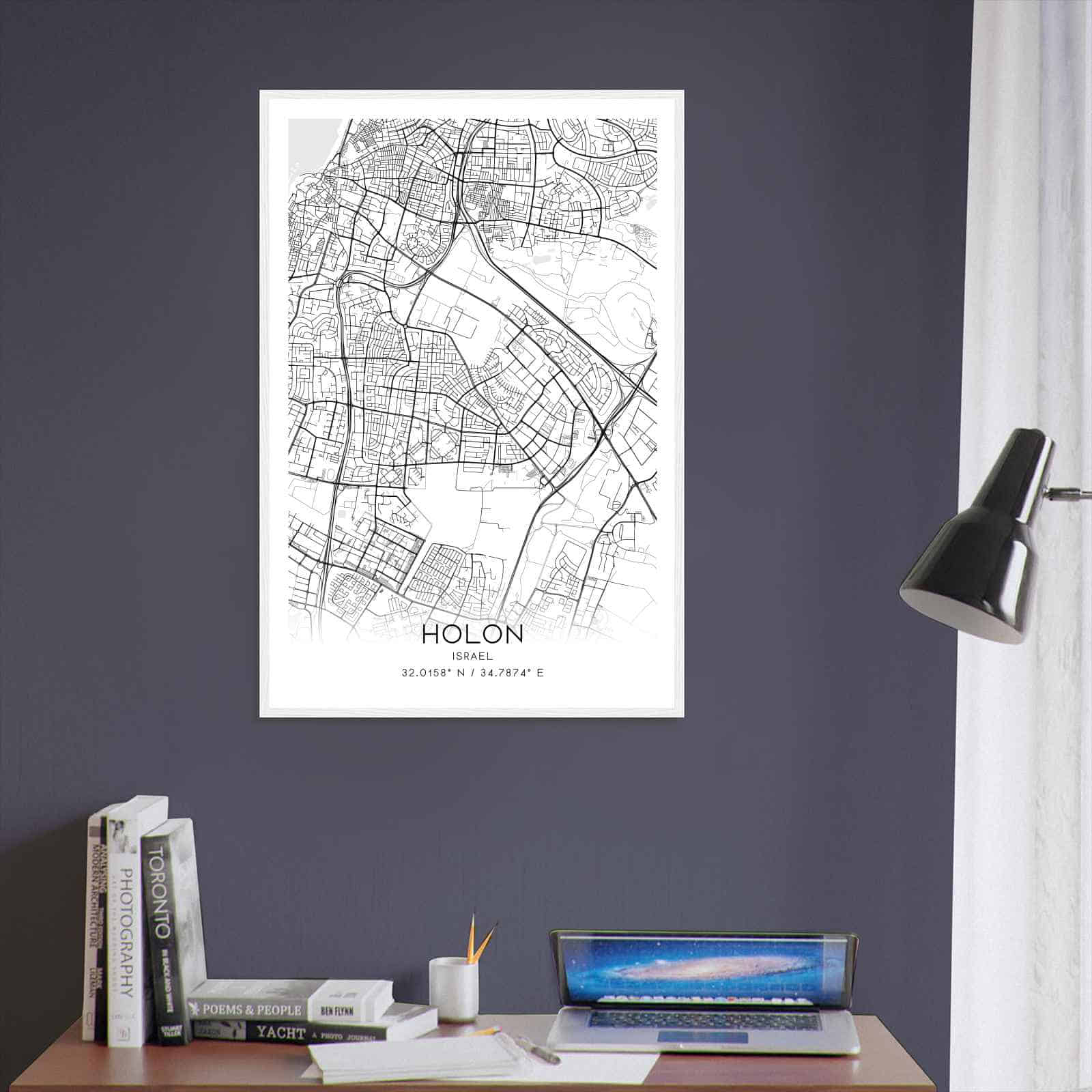 Deerfield Kansas Map Poster, Modern Home Decor Wall Art Print (Copy)