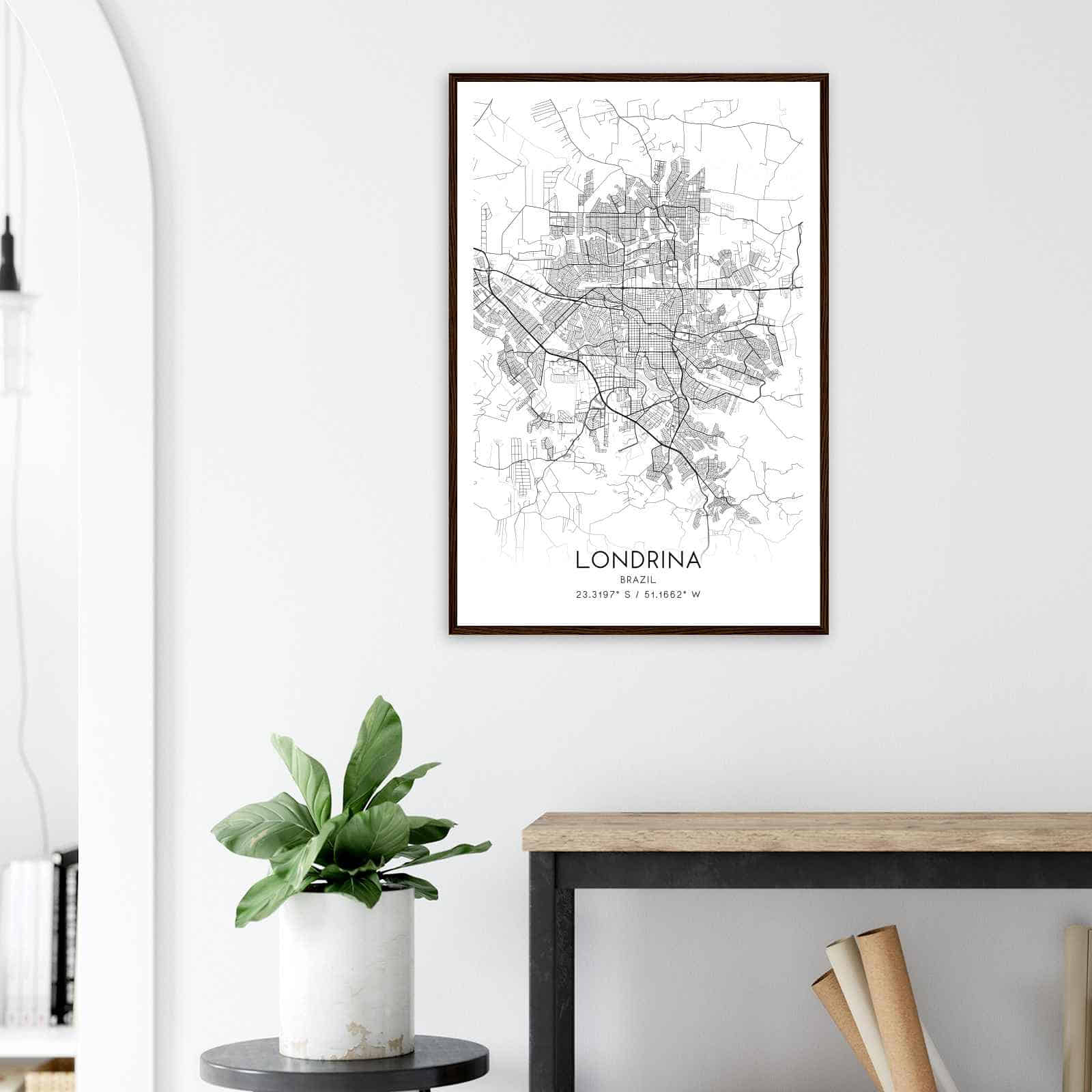 Deerfield Kansas Map Poster, Modern Home Decor Wall Art Print (Copy)
