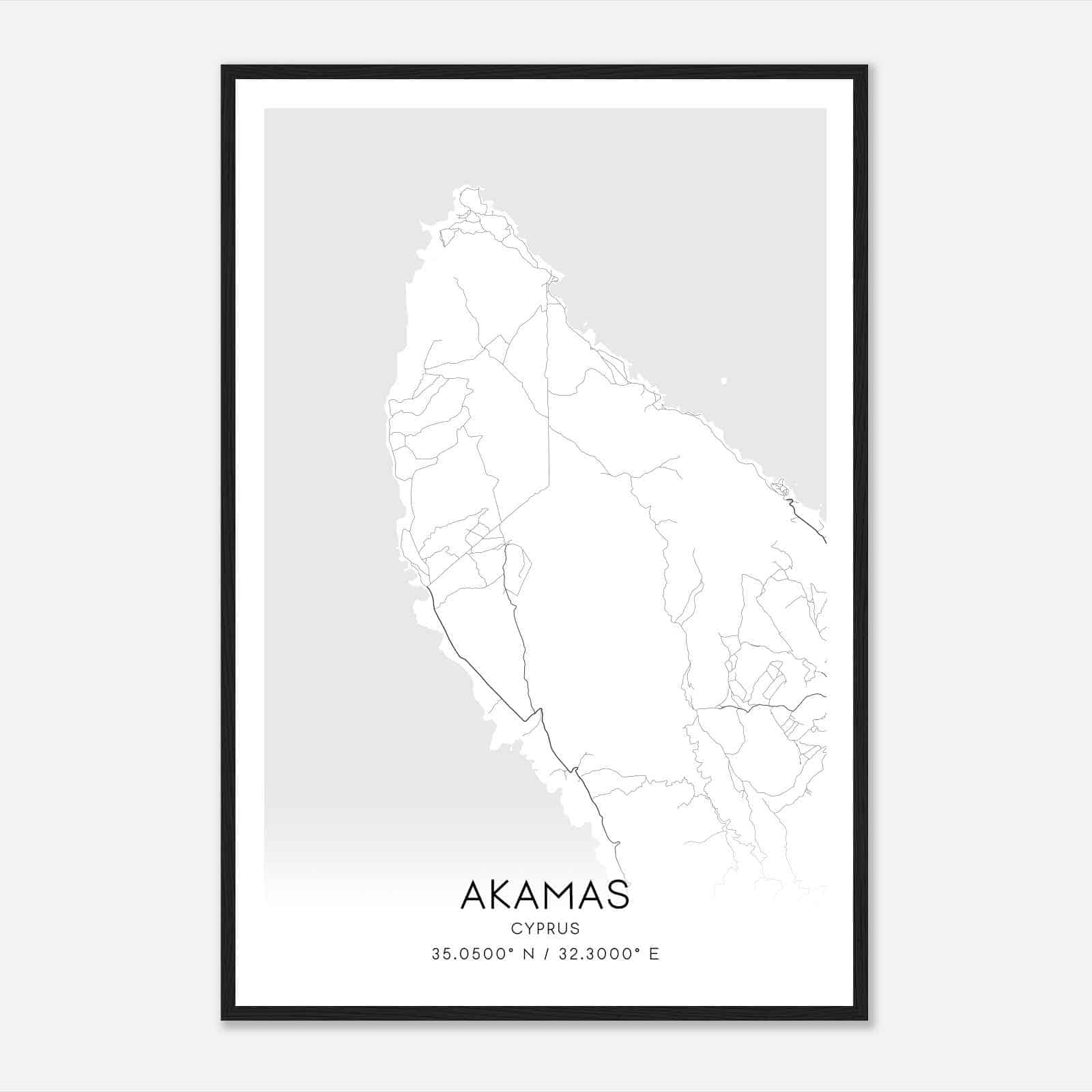 Cyprus Custom Maps Posters