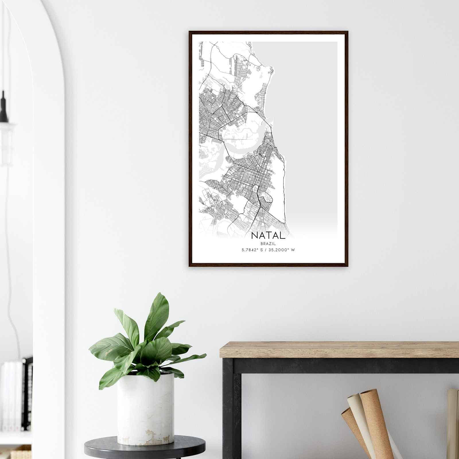 Deerfield Kansas Map Poster, Modern Home Decor Wall Art Print (Copy)