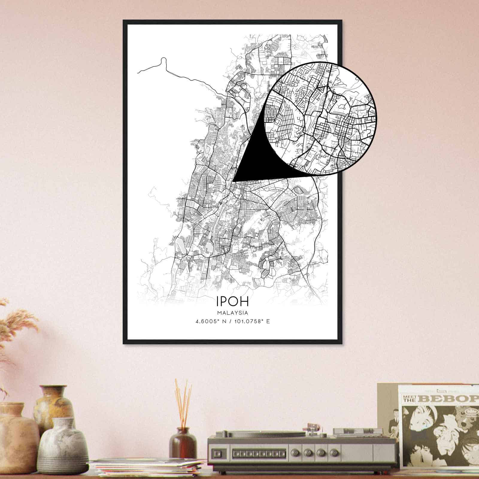 Deerfield Kansas Map Poster, Modern Home Decor Wall Art Print (Copy)